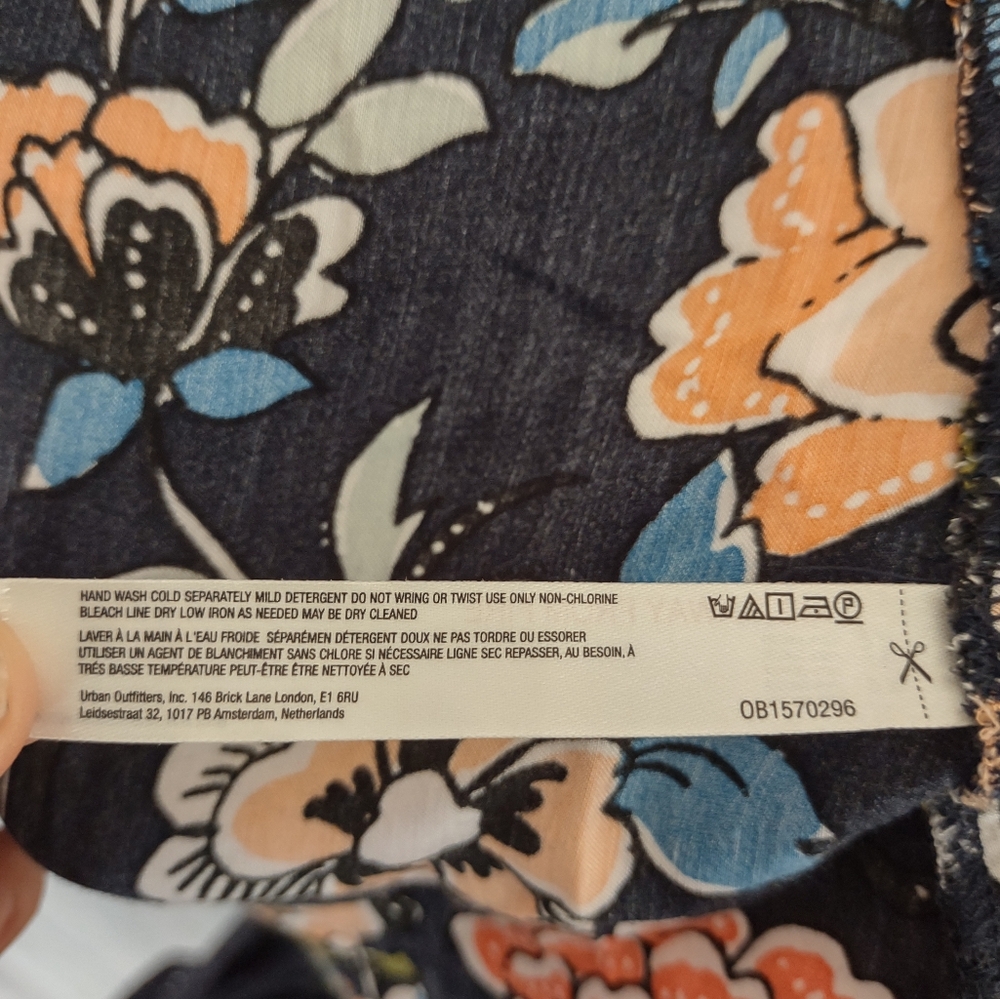 Anthropologie Navy Kimono Robe - Picture 9 of 10